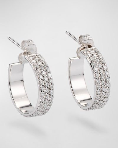 Lana Jewelry Flawless 15Mm Diamond Vanity Huggies - Metallic