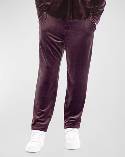 Monfrere Hugh Velvet Pants - Purple