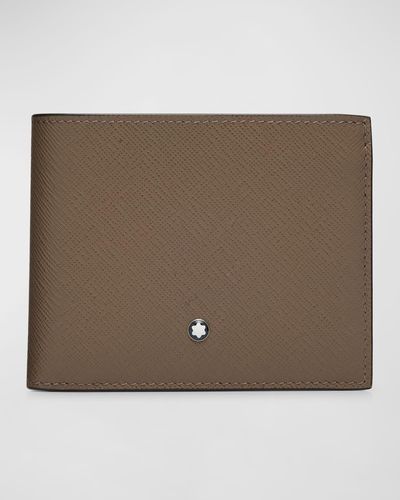 Montblanc Sartorial Saffiano Leather Bifold Wallet - Brown
