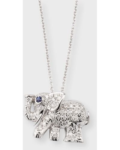 Roberto Coin 18K Elephant Necklace - White