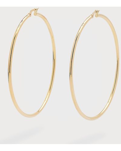 Roberto Coin Polished 18K Hoop Earrings, 63Mm - Natural