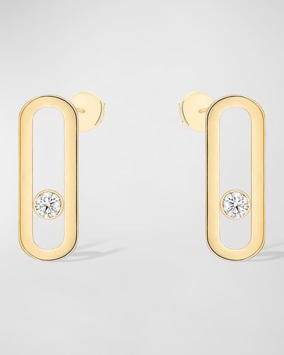 Messika Move Uno 18K Diamond Earrings - Natural