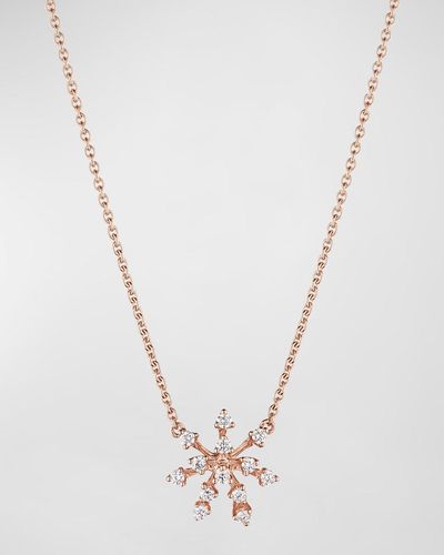 Hueb 18K Luminus Pendant Necklace With Diamonds, 18"L - White