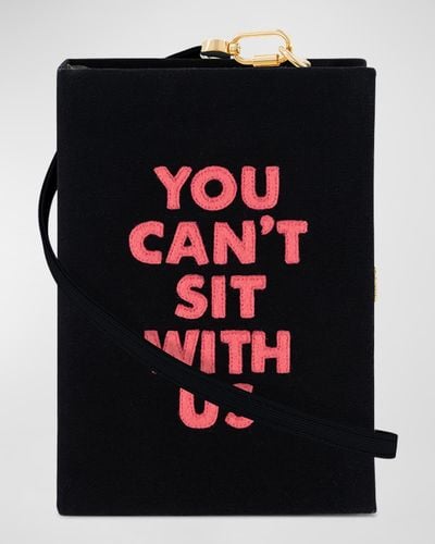 Olympia Le-Tan You Can'T Sit With Us Book Clutch Bag - Black