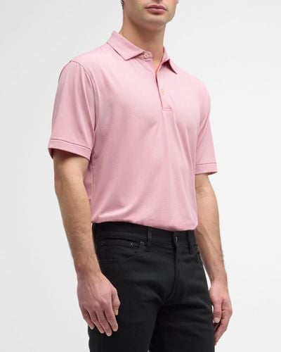 Peter Millar Jubilee Performance Jersey Polo Shirt - Pink