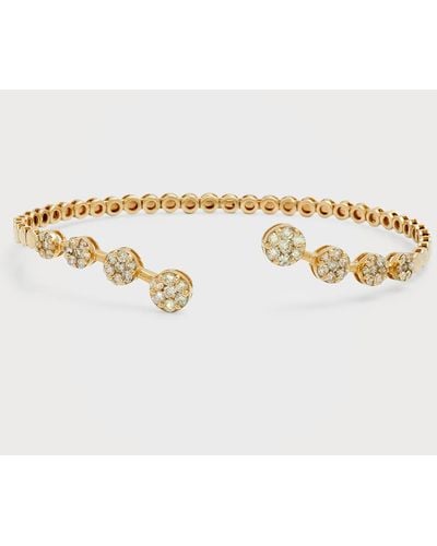 Siena Jewelry 14K Diamond Flex Cuff Bracelet - Metallic