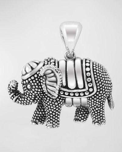 Lagos Rare Wonders Elephant Pendant Necklace - Metallic