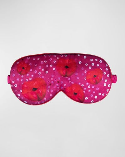 Mila & Such Xl Graphic-Print Eye Mask - Red
