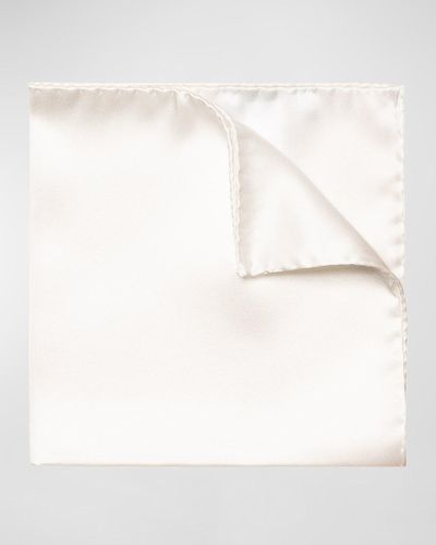 Eton Silk Wedding Pocket Square - Natural