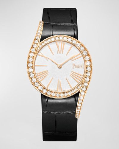 Piaget Limelight Gala 32mm 18k Rose Gold Diamond Auto Watch - Metallic