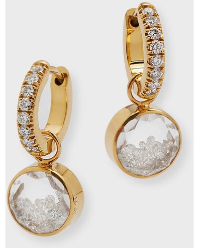 Moritz Glik 18k Yellow Gold Gala Kaleidoscope Shaker Huggie Earrings - Metallic