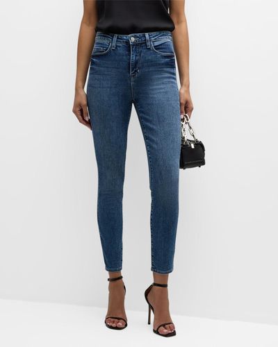 L'Agence Monique Ultra High-Rise Skinny Jeans - Blue