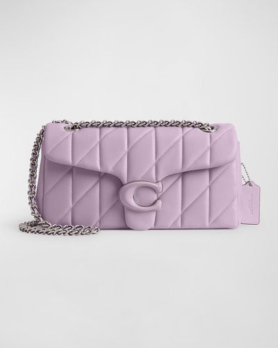 COACH Tabby Quilted Leather Shoulder Bag - Purple