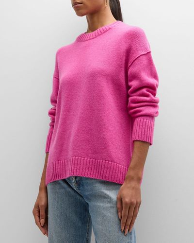 Rails Olivia Wool-Blend Drop-Shoulder Sweater - Pink