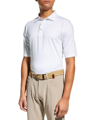 Peter Millar Sean Stretch-Jersey Polo Shirt - White