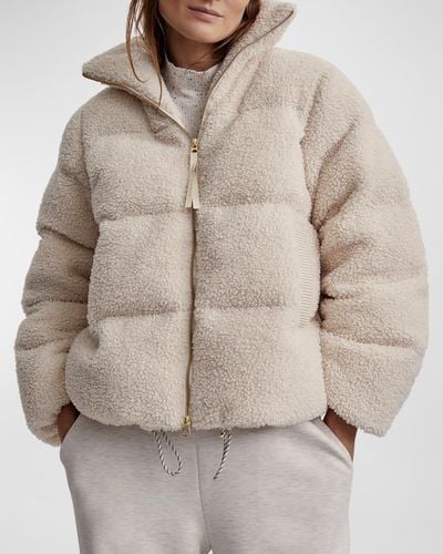 Varley Wilkins Sherpa Puffer Jacket - Natural