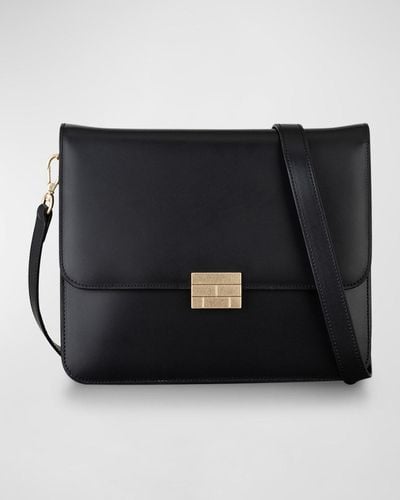 FRAME Le Signature Smooth Leather Crossbody Bag - Black
