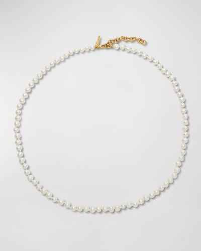 Lele Sadoughi Pearly Matinee Necklace - White