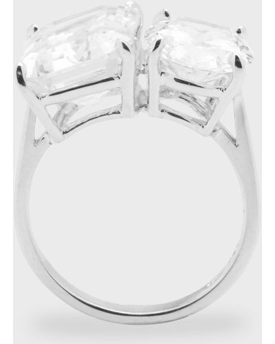 Fantasia by Deserio Oval & Emerald-cut Cubic Zirconia Ring - White