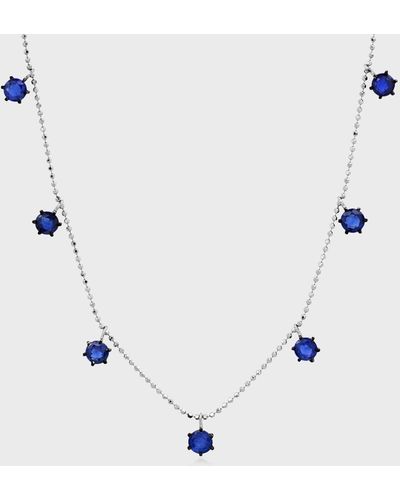 Graziela Gems Sapphire Floating Necklace - Blue