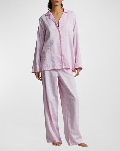Polo Ralph Lauren The Madison Pajama Set - Purple
