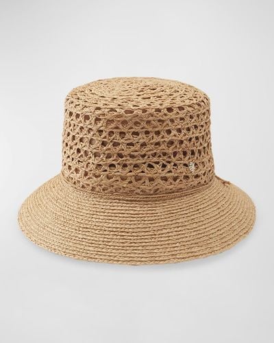 Helen Kaminski Retro Lace Braid Bucket Hat - Natural