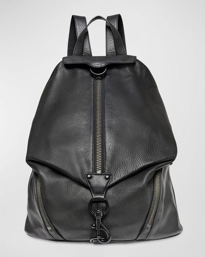Rebecca Minkoff Julian Jumbo Leather Backpack - Black