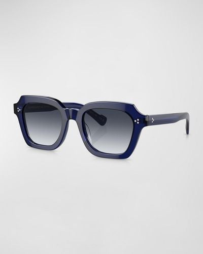 Oliver Peoples Kienna Acetate Square Sunglasses - Blue