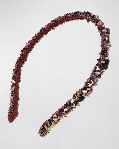 L. Erickson Luisa Beaded Headband - Multicolor