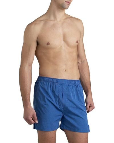 Neiman Marcus Blue Full-cut Boxers