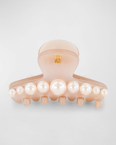 Alexandre De Paris Raspail Pearly Claw Clip - Natural