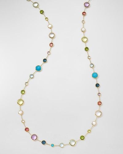 Ippolita Lollitini Long Necklace In 18k Gold - White