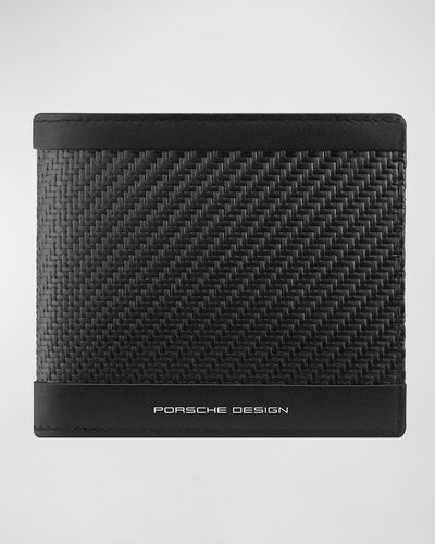 Porsche Design Carbon Fiber Wallet W/ Coin Case - Black
