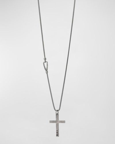 Marco Dal Maso The Cross Pendant Necklace - White