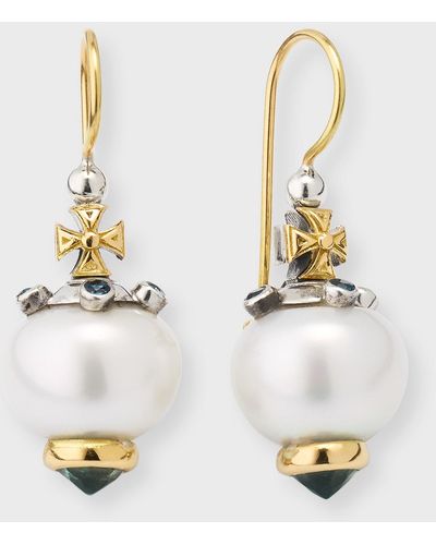 Konstantino And Pearl London Earrings - Metallic