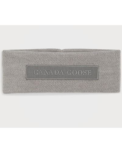 Canada Goose Tonal Emblem Ear Warmer - Gray