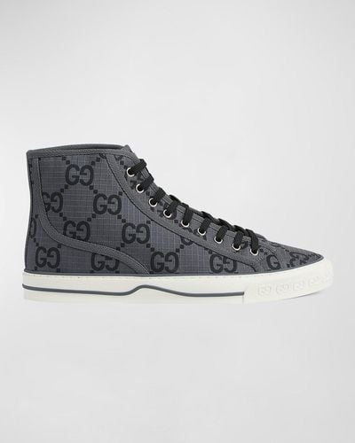 Gucci Tennis 1997 High-Top Sneakers - Blue