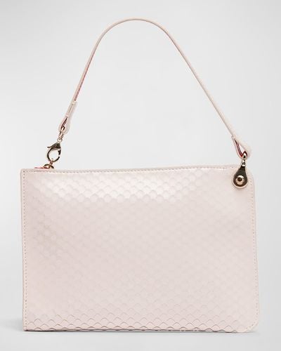Christian Louboutin Pouch In Patent Birdy - Pink