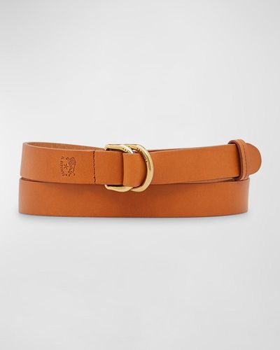 Il Bisonte Reversible Calf Leather Belt - Multicolor