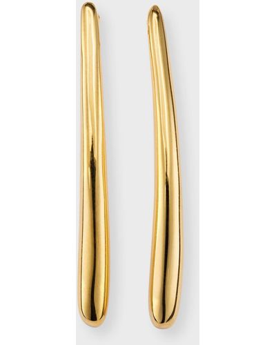 Lisa Nik 18k Yellow Gold Line Earrings - Metallic