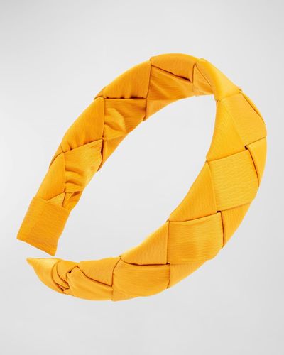 L. Erickson Blair Braided Headband - Orange