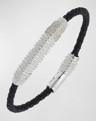 Marco Dal Maso Acies Triple Bar Bracelet - White