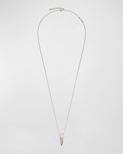 Givenchy G Tears Pendant Necklace - White