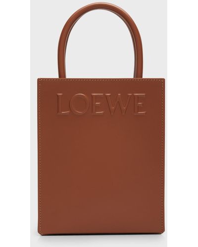 Loewe Standard A4 Tote Bag - Brown