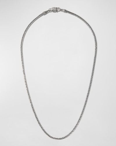 Konstantino Woven Sterling Necklace - White