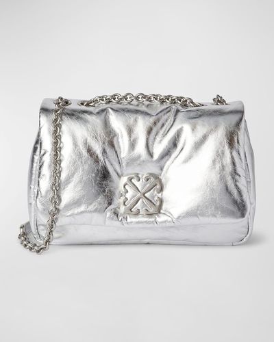 Off-White c/o Virgil Abloh Jitney Puffer Metallic Chain Shoulder Bag