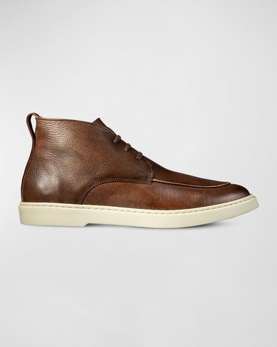 Allen Edmonds Hunter Leather Chukka Sneakers - Brown