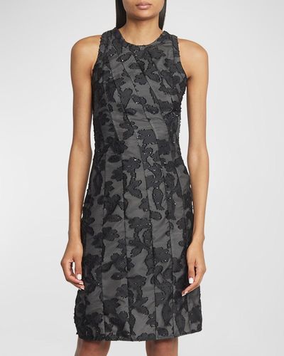 Koche Embellished Sleeveless Mini Dress - Black