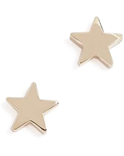 Jennifer Meyer 18k Mini Star Stud Earrings - White