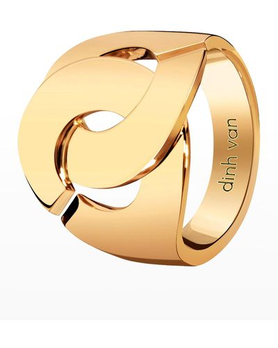 Dinh Van Yellow Gold Menottes Ring - Metallic